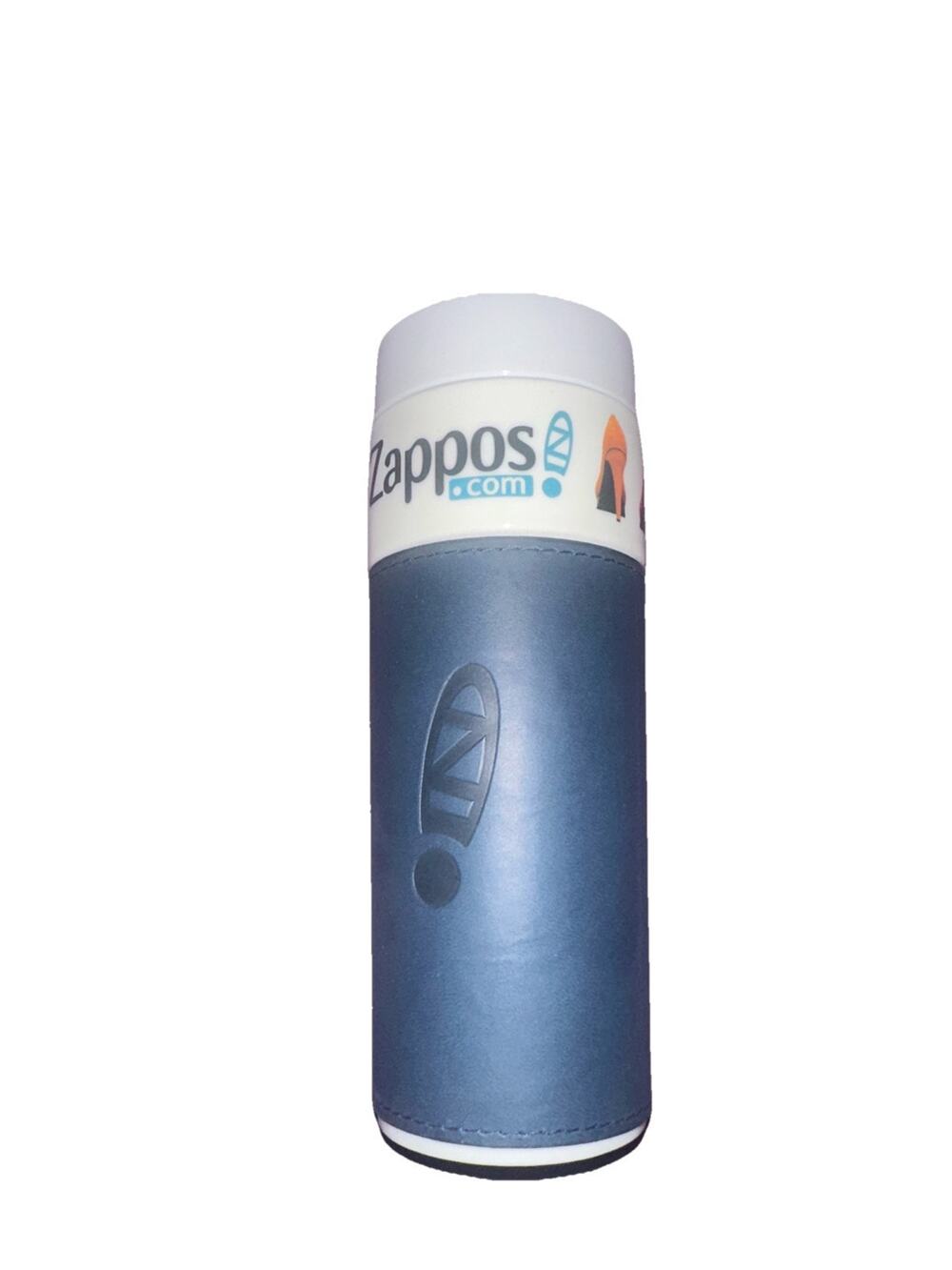 Zappos Shoes Logo Travel Coffee Mug Cup with Leather Embossed Sleeve Zappos.com